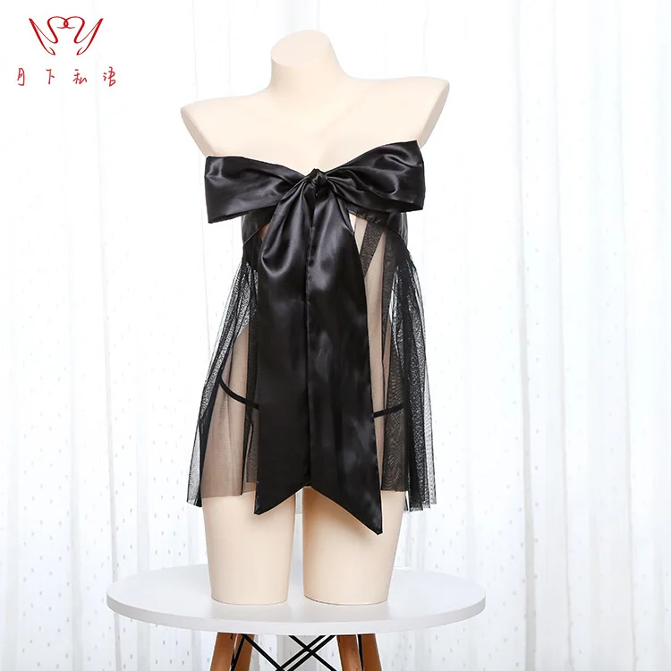 

Sexy Cute Nets yarn Breast wrap Pajamas School Cosplay Costume Girls Women Uniform Temptation JK Dress
