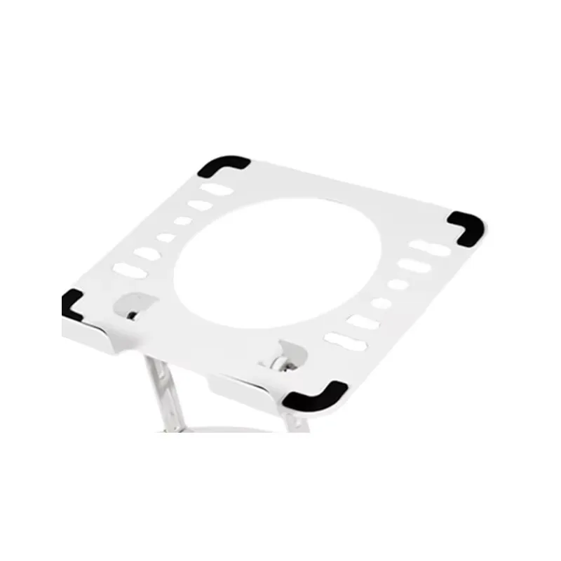 새로운 사무용품 도매 리프트 조절식 지지대 CNC 회전 스틸 실리콘 노트북 스탠드 미끄럼 방지 보호 패드 포함 중국산