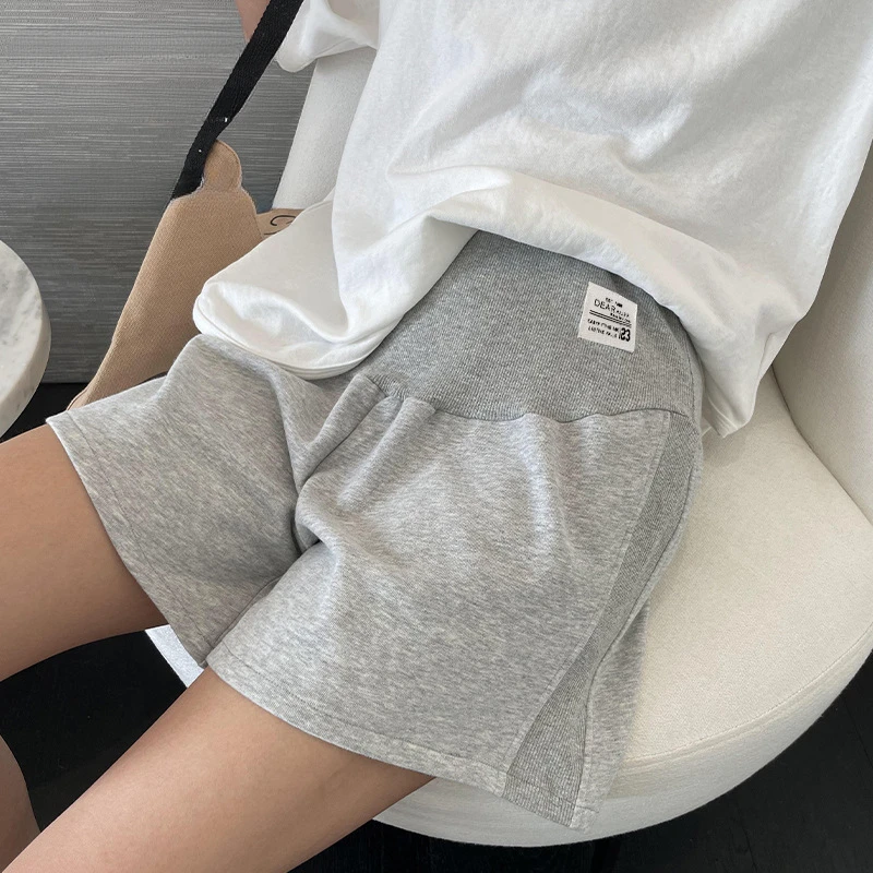 2025 Summer Plus Size Maternity Pants Adjustable Pregnant Women Shorts Ladies Loose Capri 3
