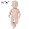 IVITA Unpainted Full Body Silicone Reborn Baby Dolls Lifelike Newborn Doll Baby DIY Blank Kit for Children Christmas Toys  ﻿ 5