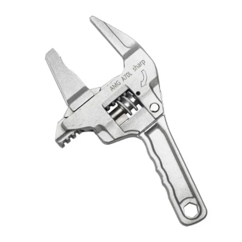 Plumbing wrench sanitary tool movable short handle large opening multifunctional activity universal