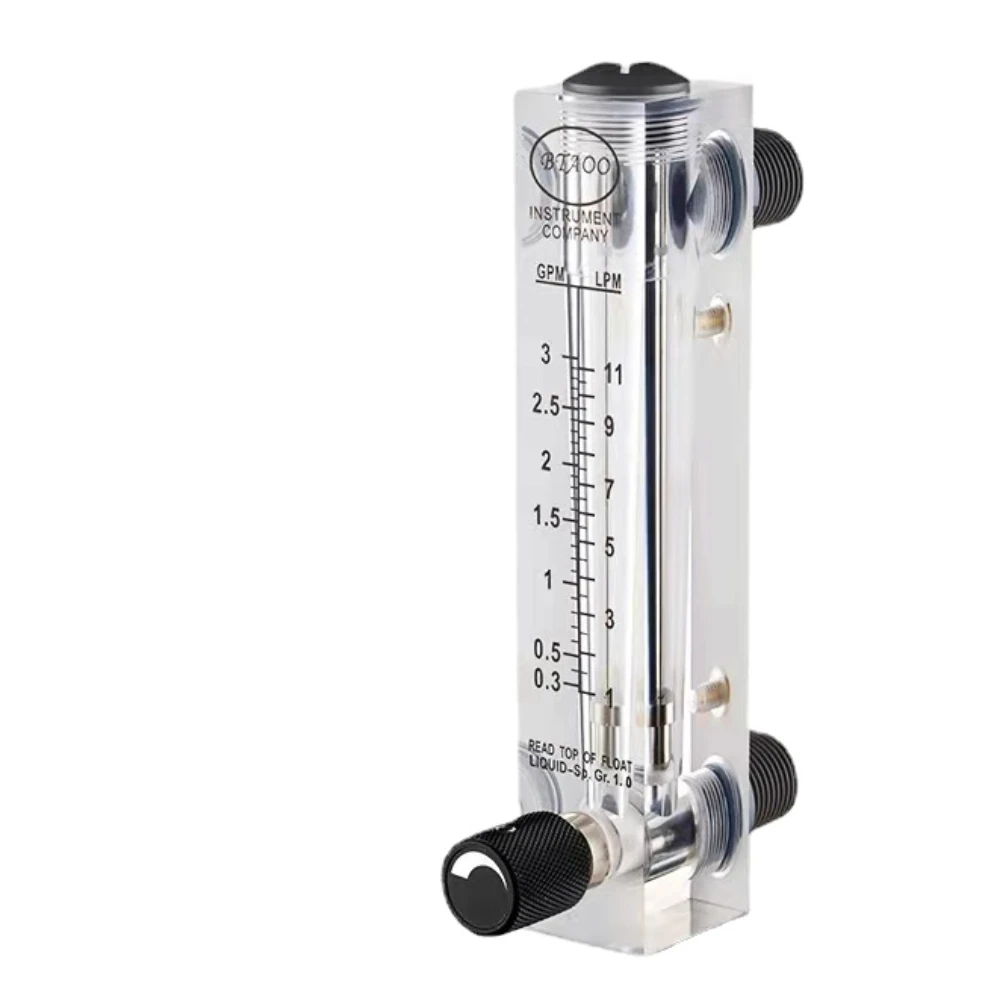 Fincos PMMA Gas Flowmeter Air Flow Meter Rotameter Without Control Valve LZM-15T 12-120LPM 24-240LPM 48-480LPM 72-720LPM Specification: 12-120LPM 