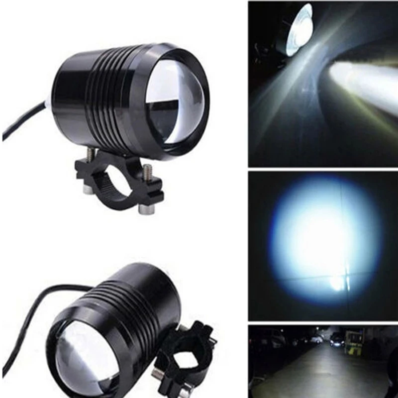 

2PCS LED Motorcycle Headlight Angel Eye Devil Eye 1000LM Moto Spotlight U1 LED Driving Fog Spot Head Light Decorative Lamp