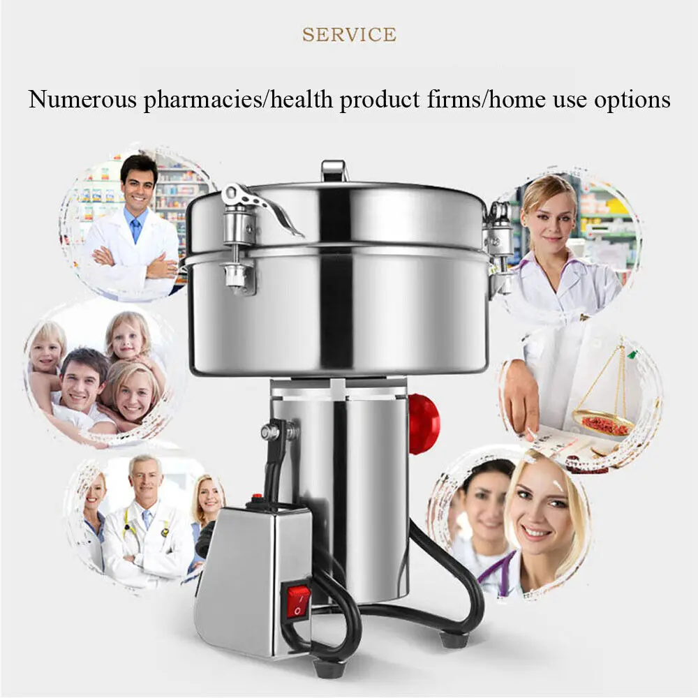 4500G Commercial Grain Milling Grinder Grinding Machine For Beans Spices Herb Nuts 2