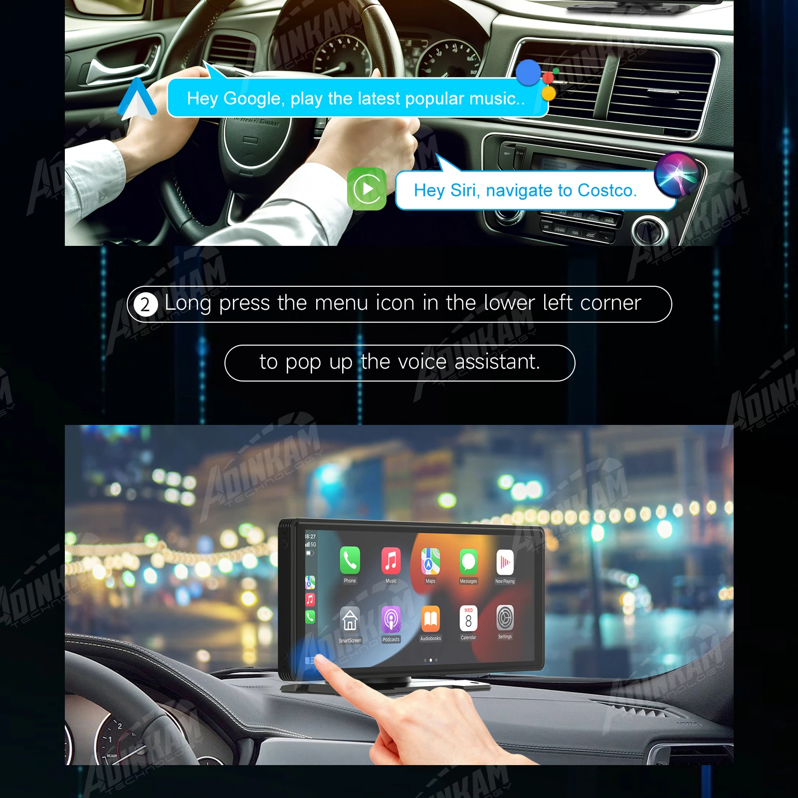 10.26インチ大画面CarPlay/Airplay対応 64GbSDカード付き 【公式通販】