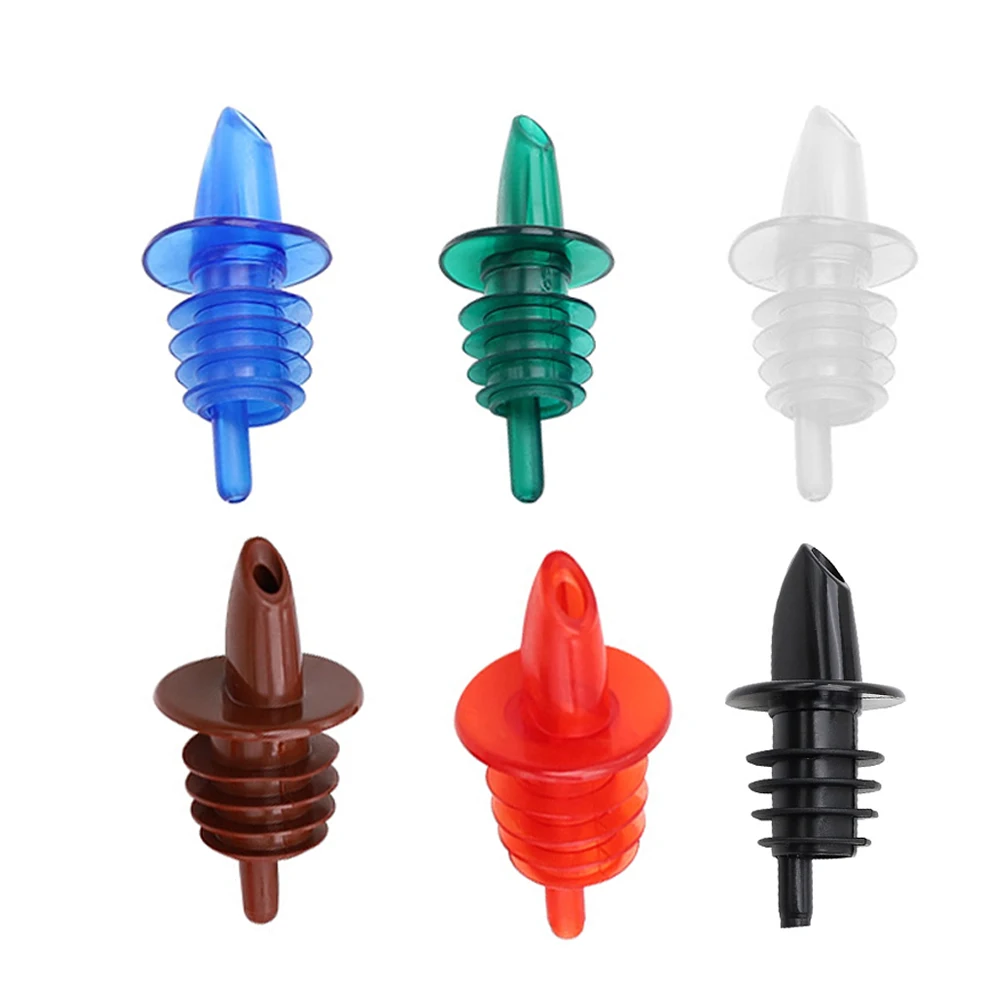 

5pcs Bottle Pourers 6.5*3cm Soft Plastic Spout Black/Colorful Liquor Bottle Dispenser Oil/Wine/Beer/Liquor Seasoning Bar/Home