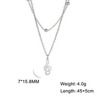 שרשרת מפתח סול – Metal Color: שרשרת כפולה, Length: 45 – 50 סנטימטר