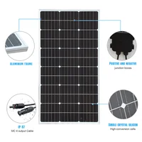 6000W3000W panneau solaire 18V haute efficacité rigide étanche batterie externe verre charge cellules solaires extérieures pour le Camping à la maison 2