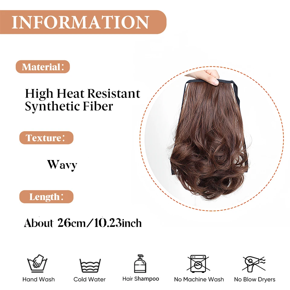 Synthetic Curly Ponytail Hair Extension for Women