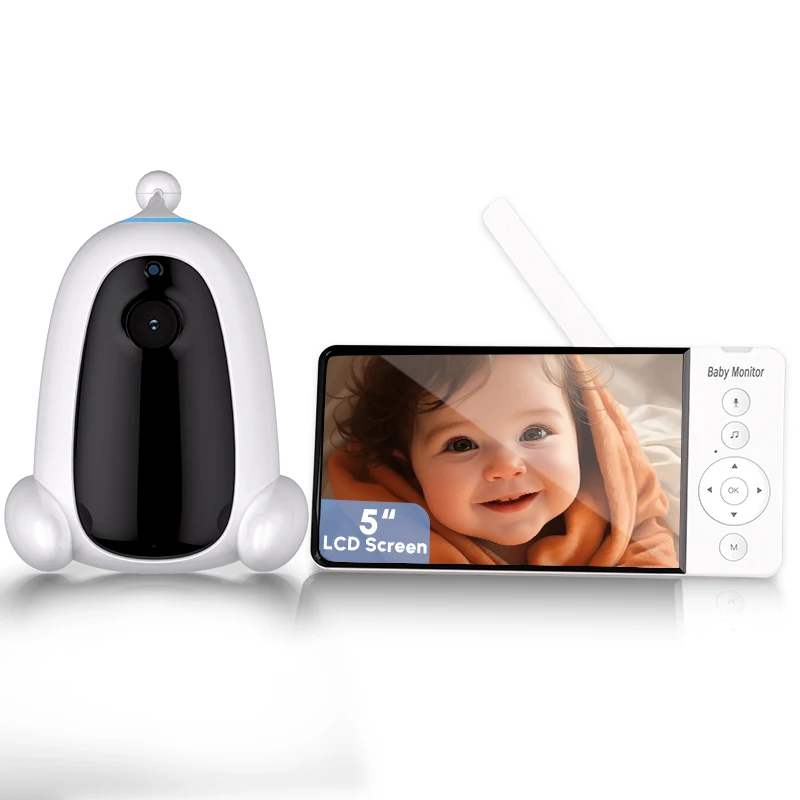 Multifunction Wireless Video Baby Monitor With Lullabies Auto Night Vision Two Way Intercom Temperature Monitoring Babysitter baby monitor camera