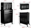 High Capacity Rolling Tool Box with Wheels,Rolling Tool Chest with Drawer,Tool Box on 4 Wheels with Lock, Tool Storage 3