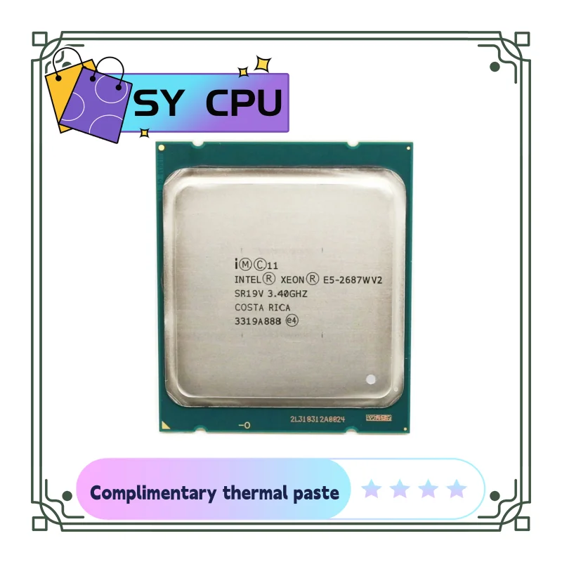 

Xeon E5-2687WV2 3,4 GHZ 25M 8-CORES LGA2011 E5 2687WV2 150W E5-2687W V2