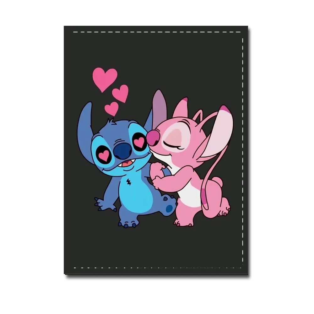 Disney boy girl carton New Stitch Cartoon PU Passport Case wallet Student ID card Holder coin bag 6