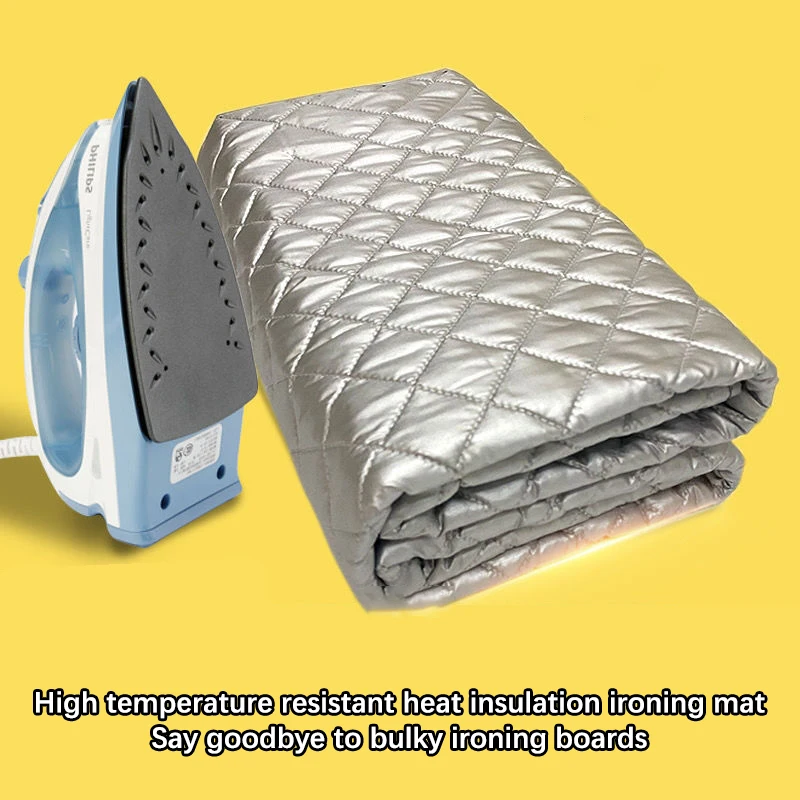 IroningMatHeatResistantLaundryPadPortableFoldingWasherCover