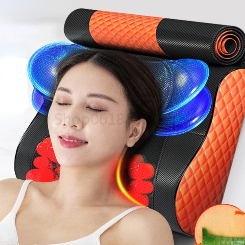2022 New Multi-function Cervical Spine Massager Smart Hand-controlled Body Electric Instrument Pillow Multi-part Massage Pillow