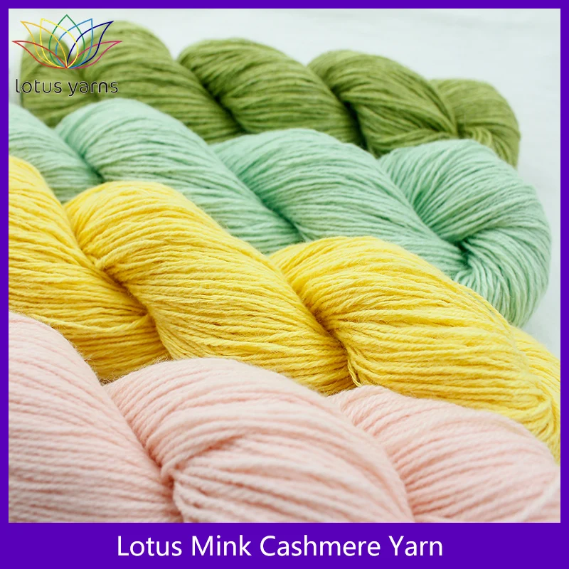 5*50g hank Mink Cashmere Yarn Fine Quality Hand-Knitting Thread For Cardigan Scarf Suitable for Woman 2