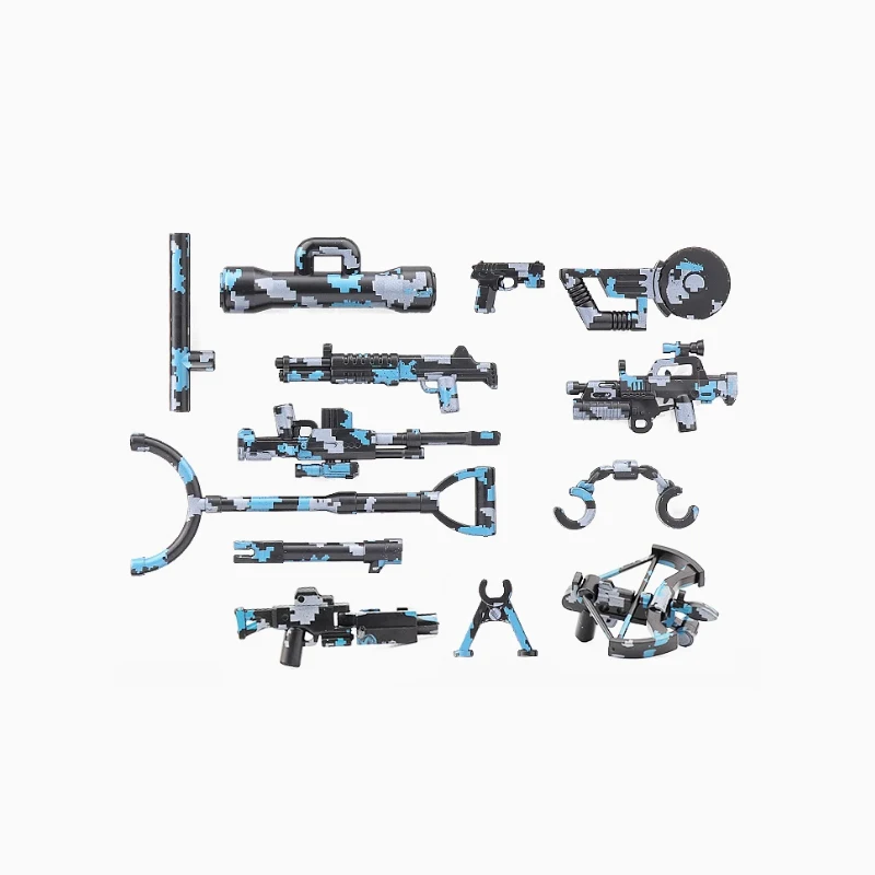 WWII Military Weapons Building Blocks Set with Soldier Figure and Heavy Artillery Accessories