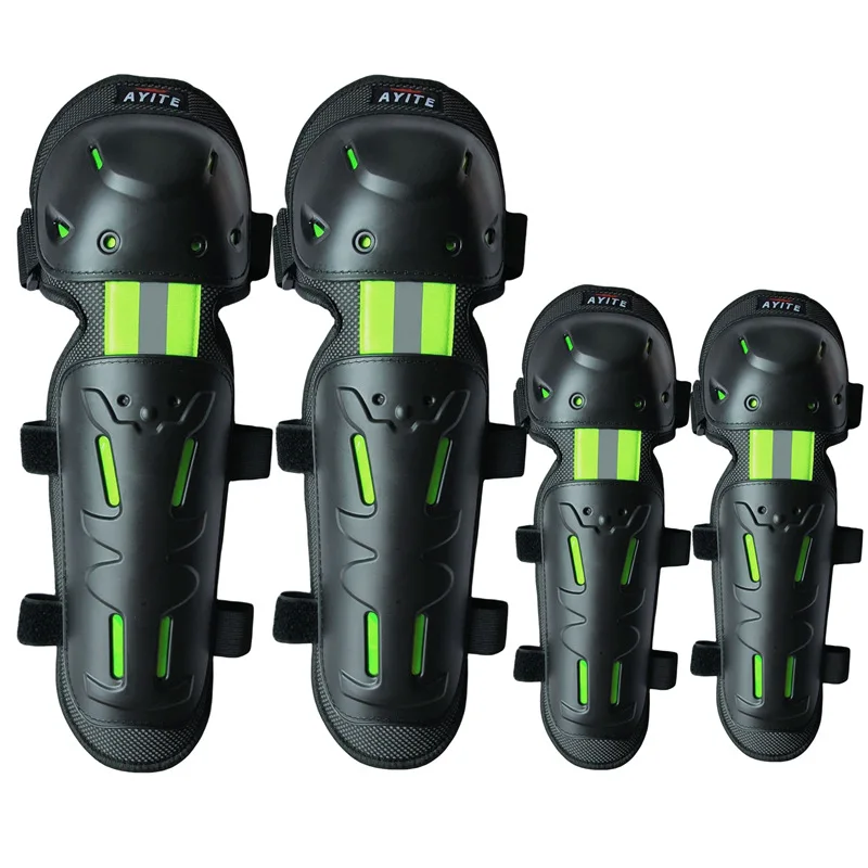 Motorcycle knee pads motorcycle elbow pads motorcycle protection pads Motorcycle Knee Pads 4-Piece Set Nylon Cloth Elbow Pads Knee Cross Bicycle Racing Anti-Fall Sports