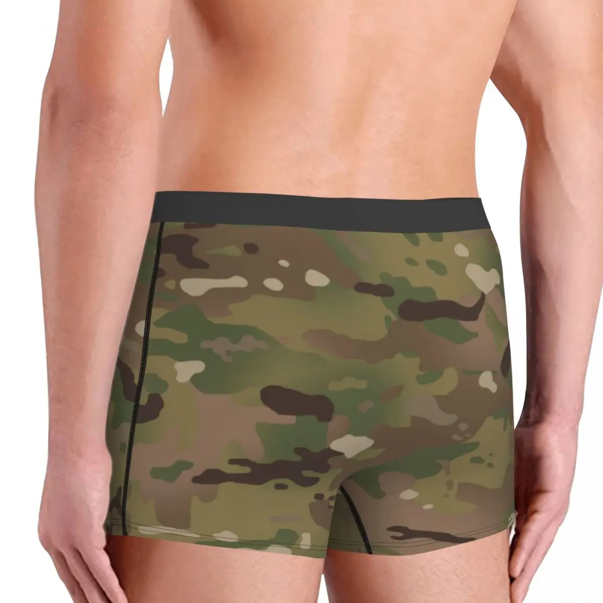 Military Camouflage Pattern Underwear Men Stretch Army Tactical Camo Boxer Briefs Shorts Panties Soft Underpants For Homme 4