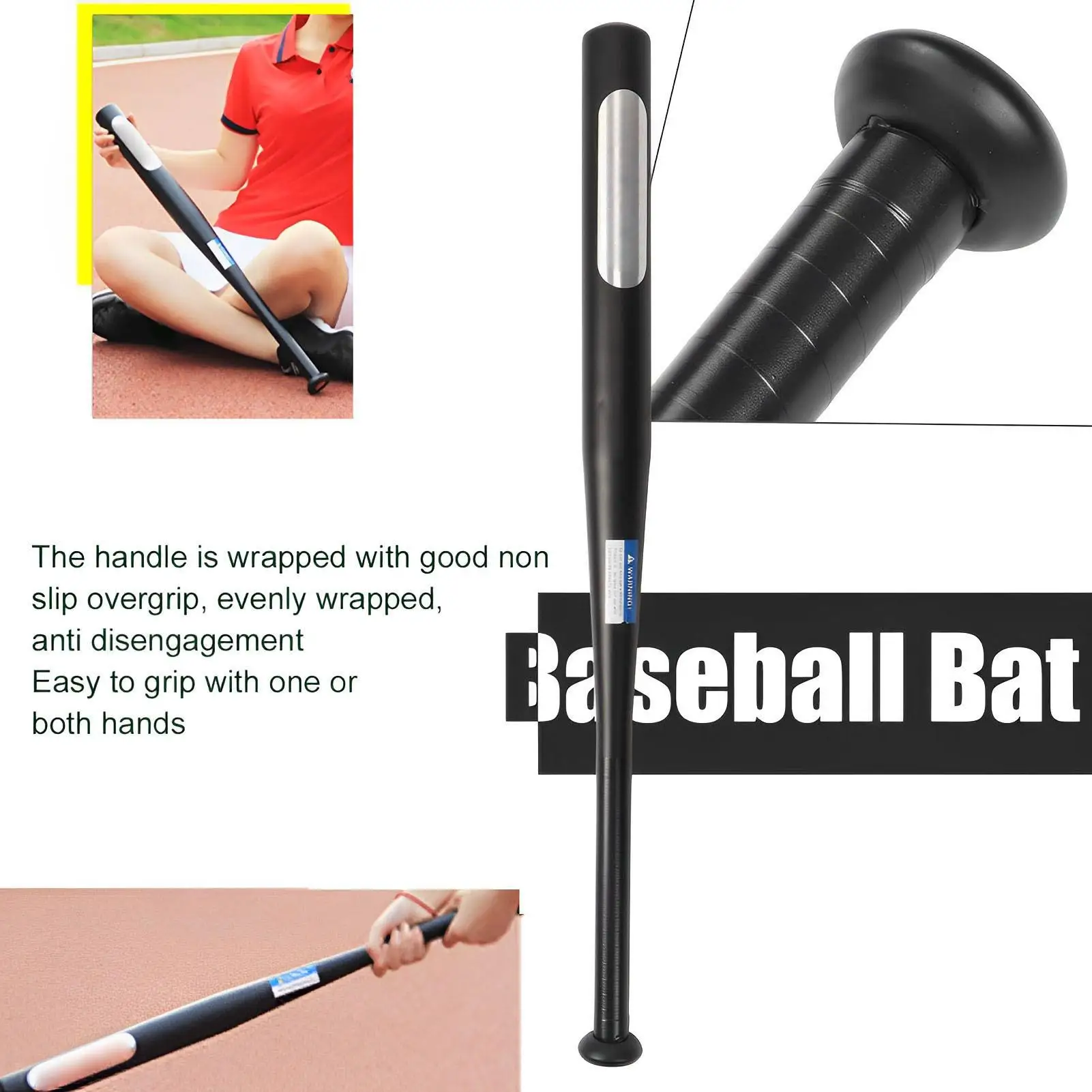 Portable Alloy Steel Baseball Bat for Self Defense & Practice Sturdy Ergonomic Design