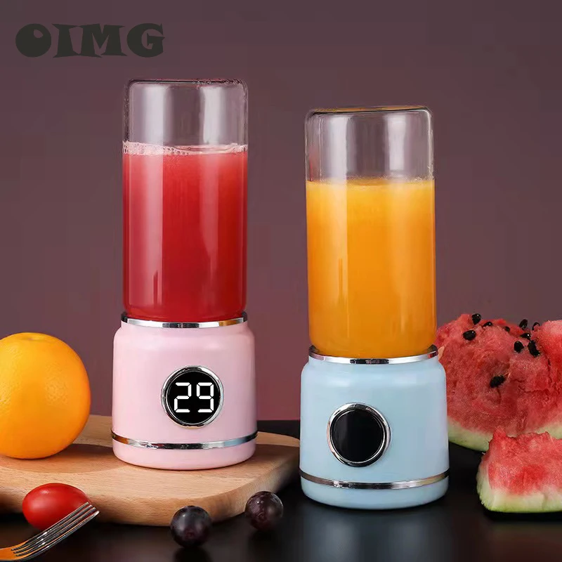 Portable Electric Blenders 304 Stainless Steel 6blade Blade Usb