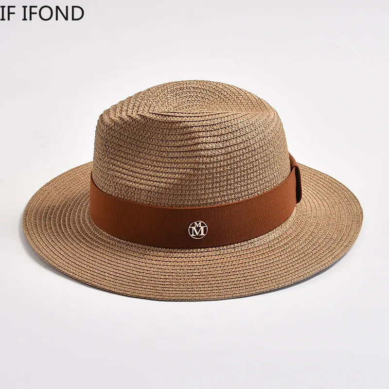 Straw Hats for Women Men Panama Travel Beach Sun Hat
