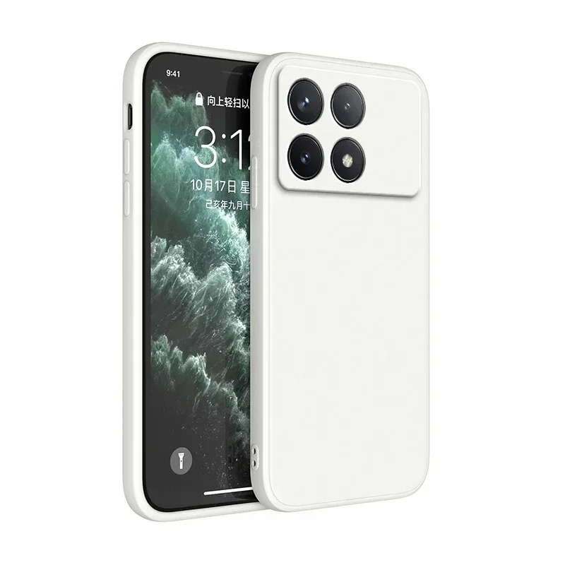 Liquid Silicone Matte TPU Case - Candy Color Camera Lens Full Protection Cover
