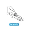 100Pcs 6cm Stainless Steel Clothes Pegs Sealing Clips Clothespins Metal Storage Kitchen Organizer Tool Cloth Pin Clip Holders 6
