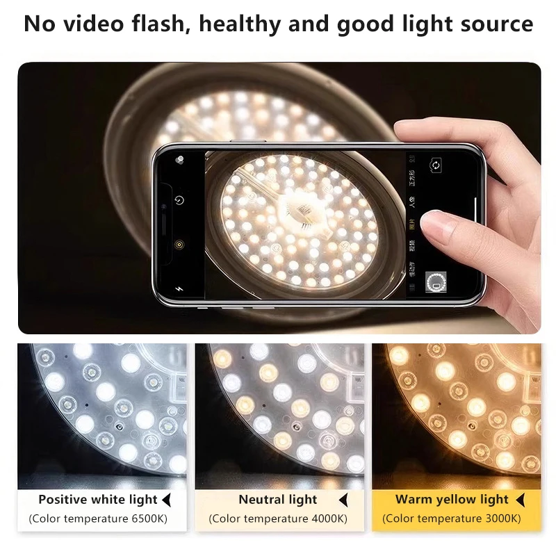 1 세트 자기 흡입 LED 패널 원형 링 광원 12W-72W AC220V 원형 LED 천장 조명 교체 패널 실내