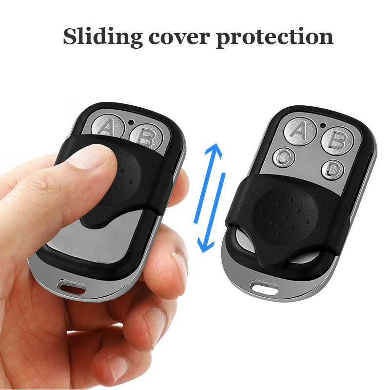 Generic 433mhz Universal Remote Control Metal 4 Button Rf Wireless Copy ...