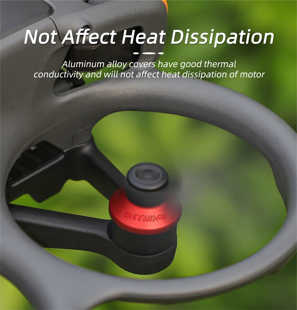 Cache-moteur DJI Avata 2 – Protection alliage aluminium anti-rayures