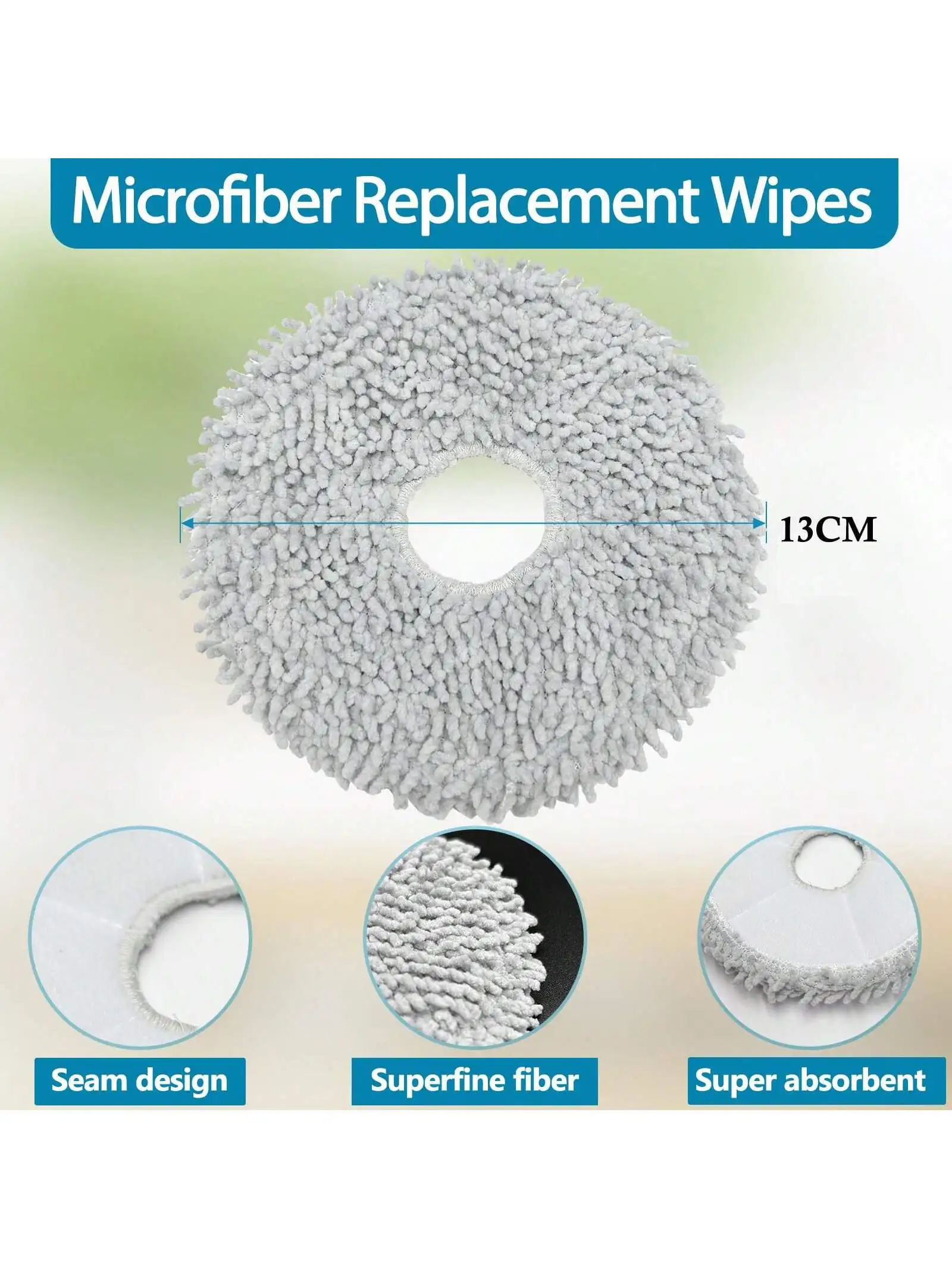 Mop Cloth for Xiaomi X20+/X10+ Robot Vacuum & Dreame L10s L20 Ultra 4