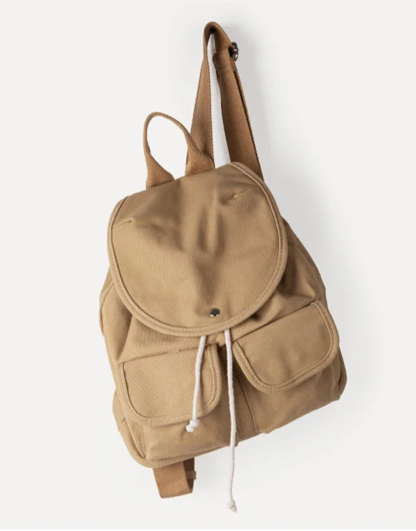 Damen Canvas Rucksack Minimalistischer City Rucksack Für Pendler_voghion.com