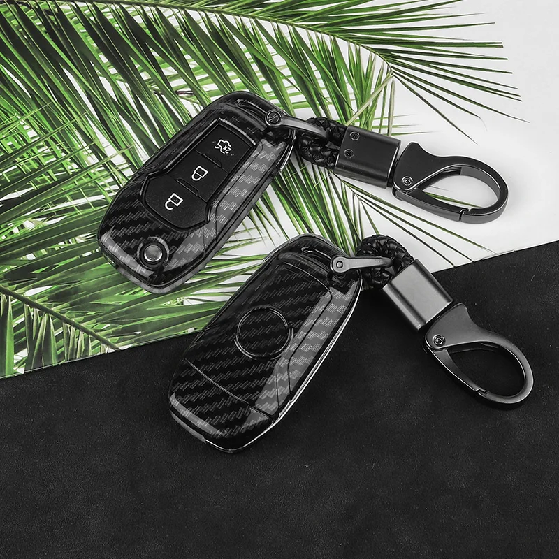 Автомобильный пульт дистанционного ключа из углеродного волокна для Ford F150 Kuga Focus