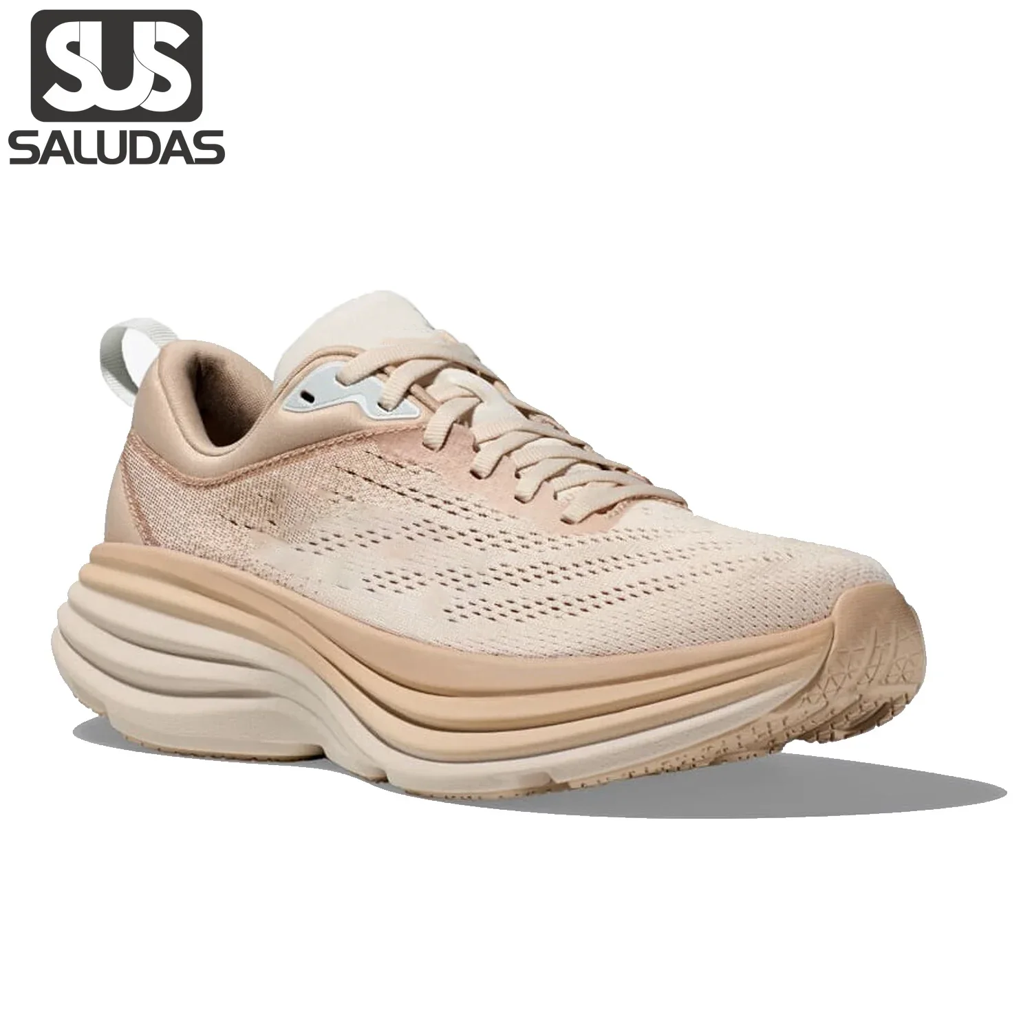 

SALUDAS Bondi 8 Men Road Running Shoes Women Marathon Training Shoes Light Thick-Soled Elastic Outdoor Fitness Jogging Sneakers