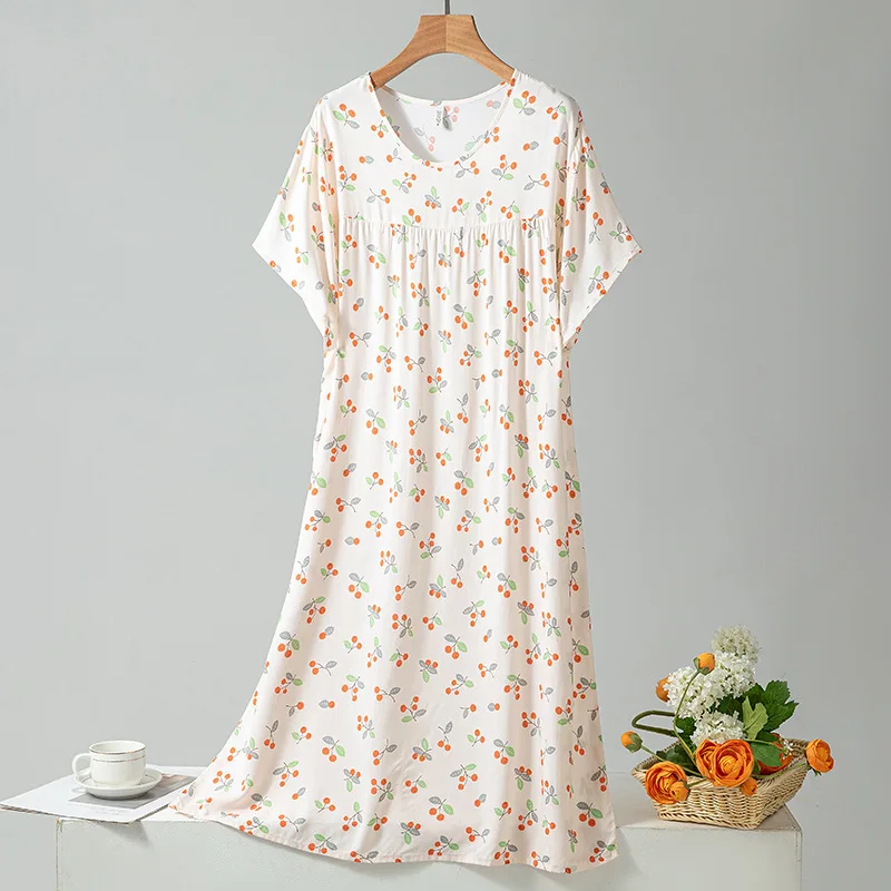 chinese dress ladies Coyuchi, Women's Isla Organic Cotton Night Dress Large Tidal Meadow , L, Sustainable Materials
