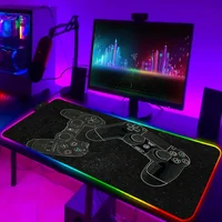 LED Gaming Mouse Pad With Backlight Deskmat PSFour Mousepad RGB Gamer Desk Decorations Computer Mouse Pad Pc Gamer Full Mat - Image 3