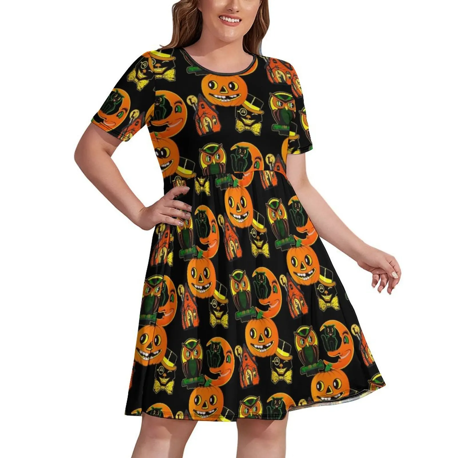 

Vintage Halloween Decorations Dress Dresses evening dresses women Bridesmaid dress woman