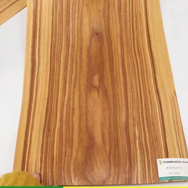 

L:2.5Meters Width:28cm T:0.25mm Decorative handmade veneer with yellow acid branches 693c technology wood veneer