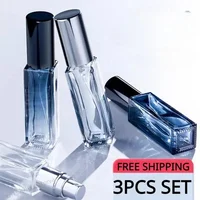 3pcs 5ml 10ml High Quality Perfume Spray Bottle Empty Glass Parfum Atomizer Travel Cosmetic Bottl Sample Vials Refillable Mini 1