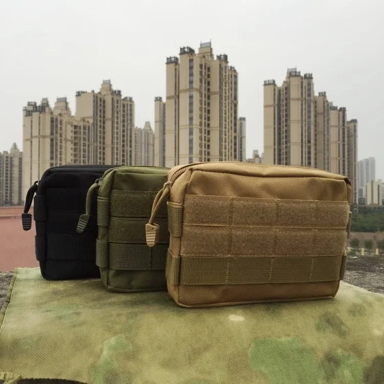 1pc Outdoor Portable Tool Kit, Camouflage Tactical Waist Bag, Multifunctional Change Phone Bag, Commuting Bag, Waist Bag