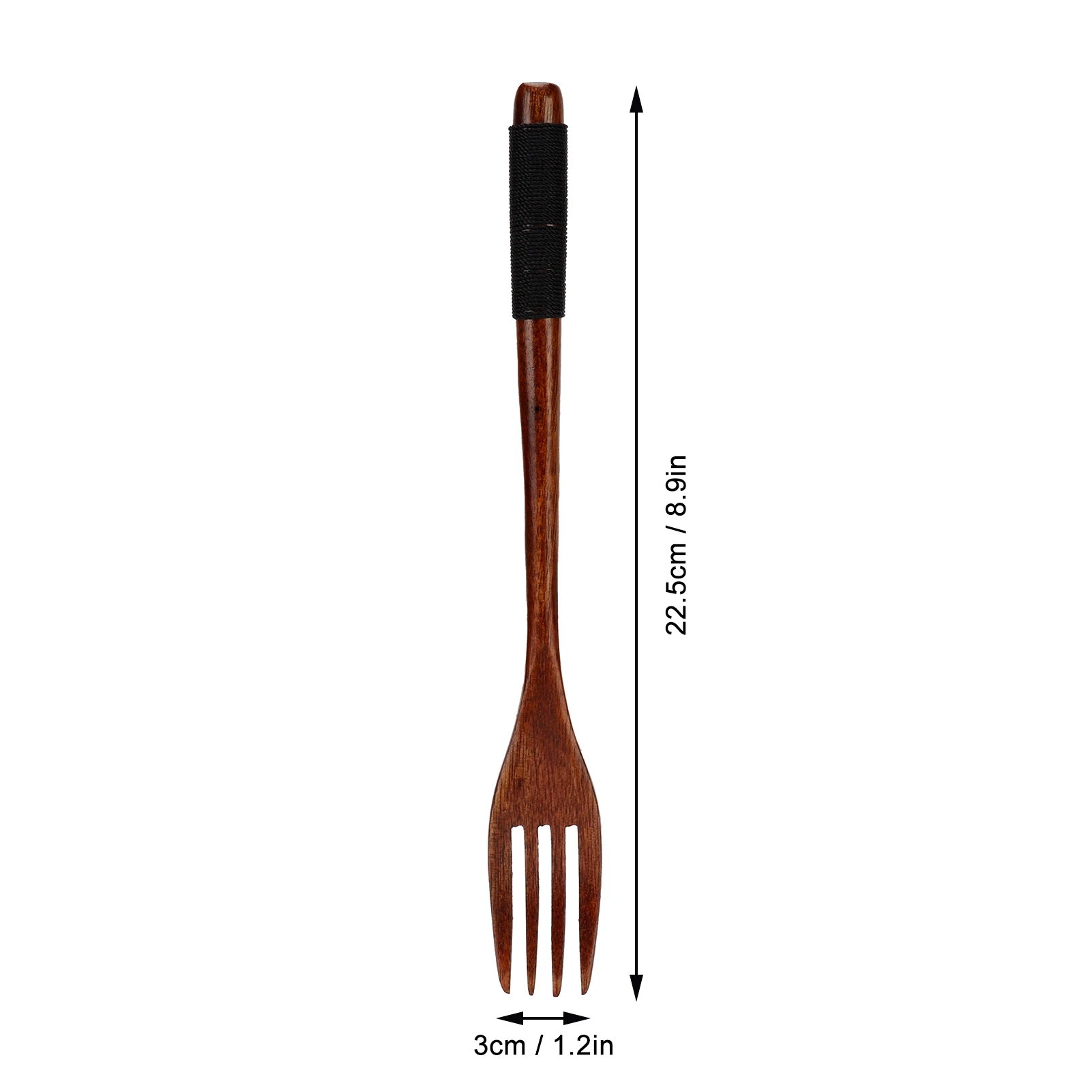 Japanese Wooden Fork Kitchen Tableware Cutlery Barbecue Picnic Camping Parties Kitchen Supplies Reusable Wood