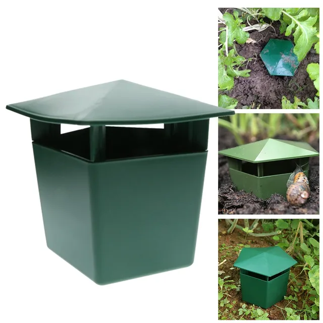Környezetbarát Csiga Ketrec Slug House Csigacsapda Fogó Kártevők Csaliállomás Eszközök Állati Kártevőirtó Kerti Farmvédő
