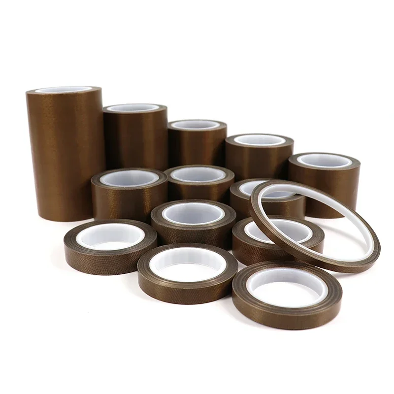 PTFE Tape Adhesive Cloth Width 5~100mm Thickness 0.13mm 0.18mm Insulated Vacuum High Temperature Resistant Sealing