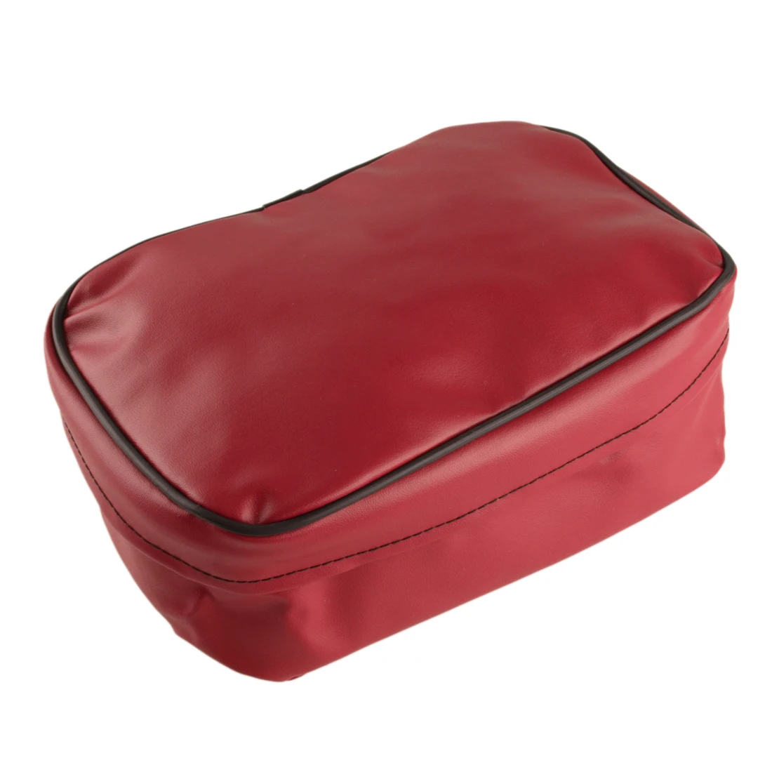

PU Leather Universal Motorcycle Tool Storage Bag Red Fit for Honda XR250 Kawasaki KLX250 Suzuki DRZ250 Yamaha TTR250