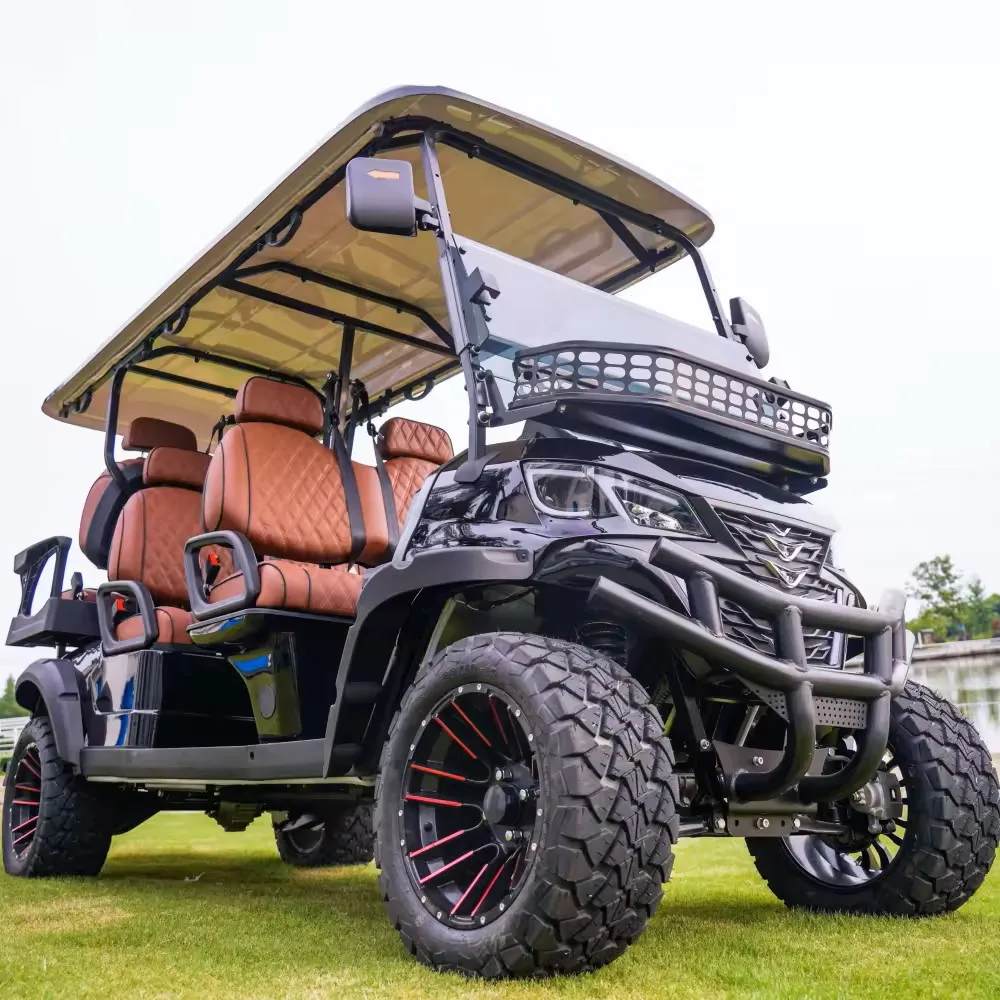 Factory Golf Cart Body Seat Color Free Customization 2 4 6 8 10 Seats Optional Dot Certified Glass Wheels Golf Cart Manual