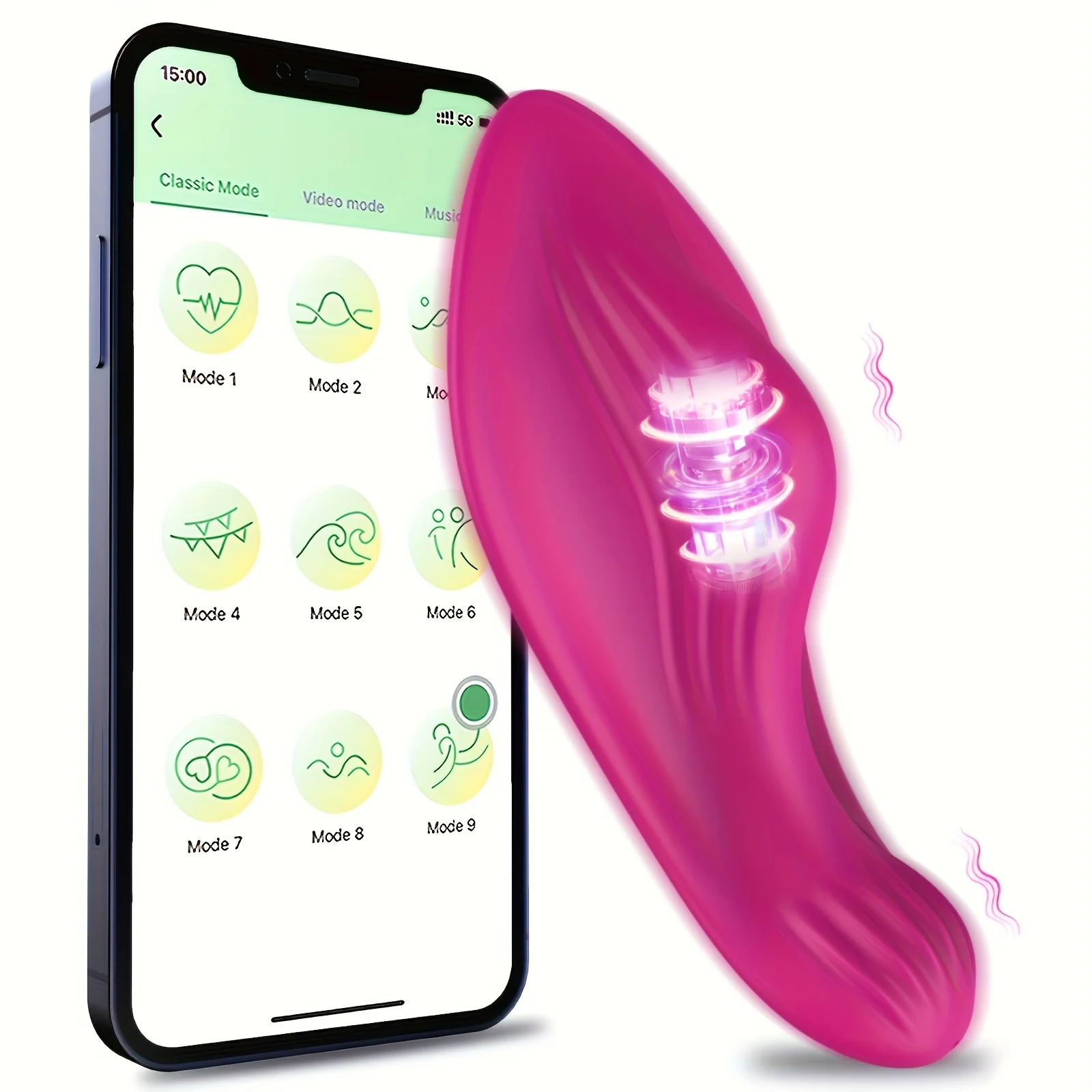 1pc Thong Wearable Vibrator Female Adult Sex Toy Butterfly Vibrator Rose Sex Toy Female Mini Panty Vibrator APP Control Stimulat