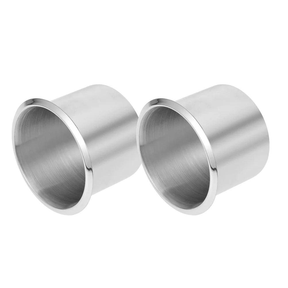 

2 Pcs Boat Coaster Cup Holder Recessed Drinks Can Holders Marine Stainless Steel