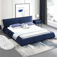 Lit doux en duvet simple, filet de gril conviviale ré, lit rouge, 1.8m, chambre principale, lit de mariage 1