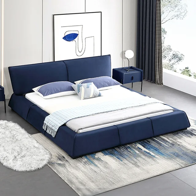 Lit doux en duvet simple, filet de gril conviviale ré, lit rouge, 1.8m, chambre principale, lit de mariage 1